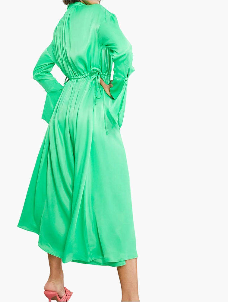 MyRunway Shop ASOS Green Drawstring Detail Oversized Maxi Dress for